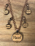 12 mm Name Charm on wood