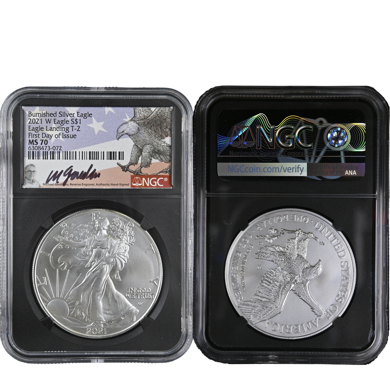 Silver Eagle Type 0 1 American $1 - Coins | MS70 Proof Pinehurst 2