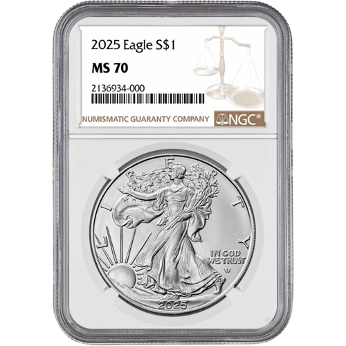 2025 $1 American Silver Eagle MS-70 NGC