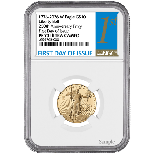 2026 1/4 oz American Gold Eagle PF70 NGC First Day of Issue | 40th Anniversary Gold Eagle | $10 U.S. Mint Coin