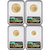 2026 American Gold Eagle 4-Coin Proof Set PF70 Ultra Cameo First Day of Issue – Mike Castle Signed – 1776–2026 Liberty Bell Privy | Reverse