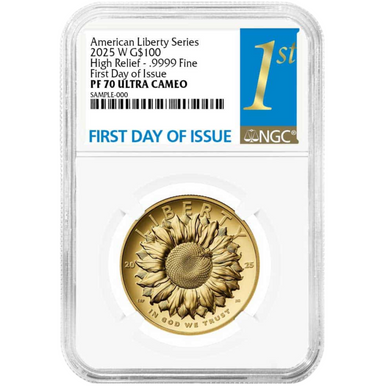 ミラクル2025 シャイニーゴールド ケース付き 2025 Sacagawea 1/2 oz Gold Proof Coin PF70 | Limited Edition