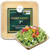 Disposable 7" Square Bowls, a compostable bamboo like dinnerware. a plastic alternative for wedding birthday party