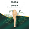 Disposable 6" Spoon, a compostable bamboo like cutlery. a plastic alternative for wedding and birthday party.