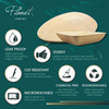 Planet Pantry Palm Leaf Plates are 100% composable, Microwave Safe and Sturdy. Suitable for a small cheese serve