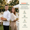Professional catering and event service featuring disposable poplar wood tableware, trusted by caterers, event planners, hospitality professionals, and private events.