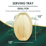 15" x 10" Oval Serving Platter