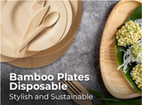 "Bamboo Plates Disposable: Stylish and Sustainable"