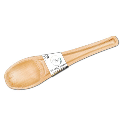 Disposable Palm Leaf 6" Spoon, a compostable bamboo like cutlery. a plastic alternative for wedding and birthday party.