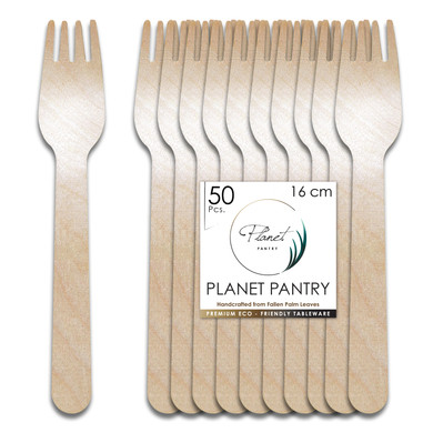 birchwood bamboo fork disposable for party event wedding