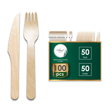 Birchwood Steak Cutlery Set - Fork & Knife