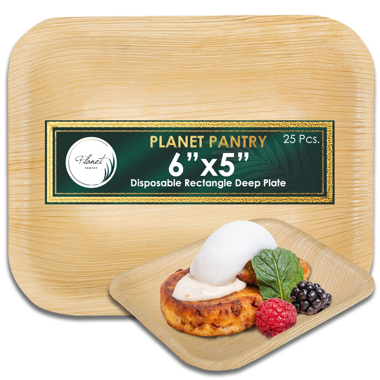 6"x5" Rectangle Deep Plates