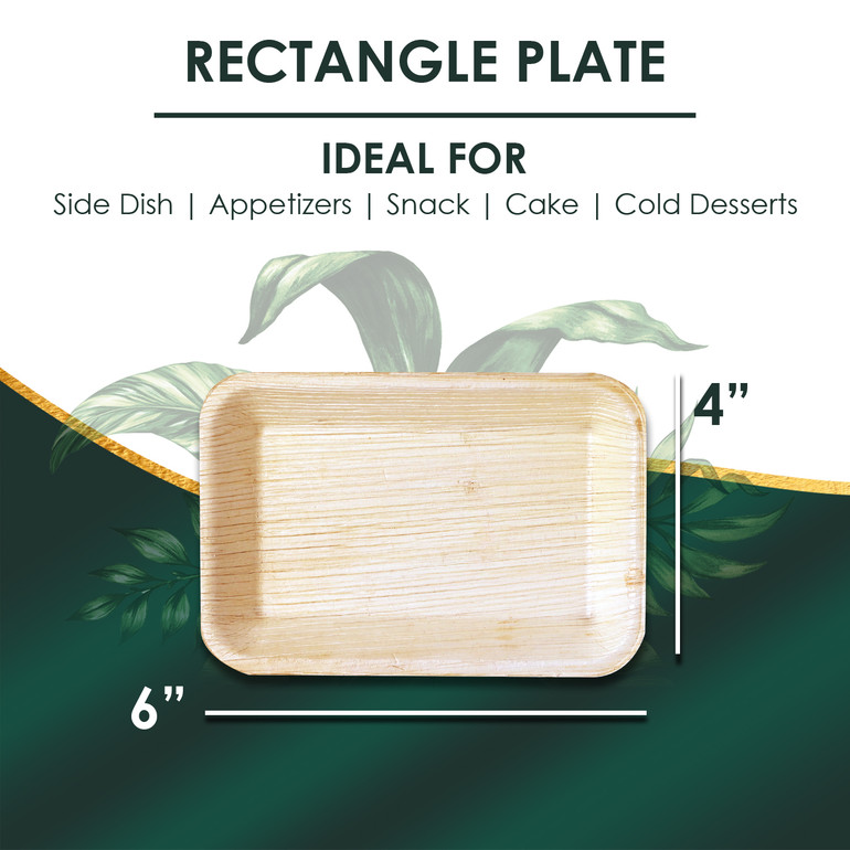 6" x 4" Rectangle Plate