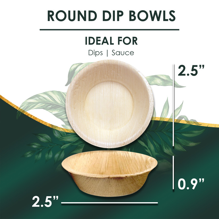 2.5" Round Dip bowl