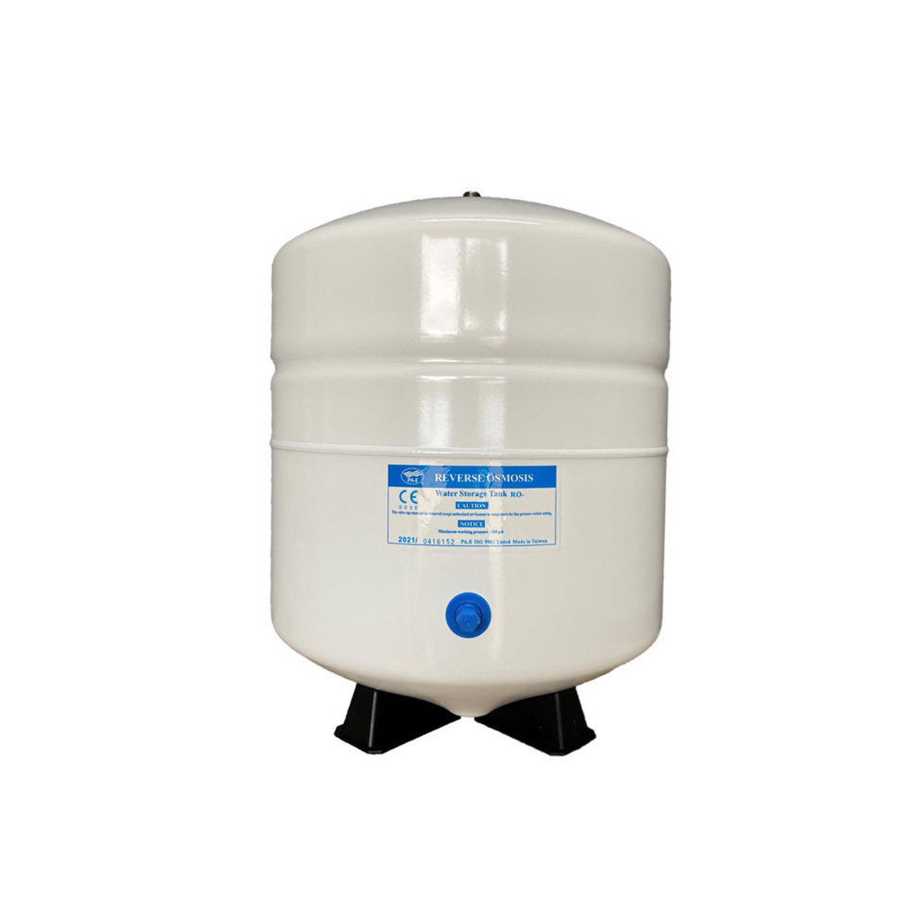 Pae Réservoir sous pression de stockage d'eau ro en acier de 3,2 gallons  (capacité de 2 gallons) - filetage mâle blanc 1/4 (tke-2200w)