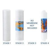 kit de filtro de substituição de 1 ano para membrana RO do sistema de osmose reversa PuROLine PL40T36 vendido separadamente YS-PL40T36