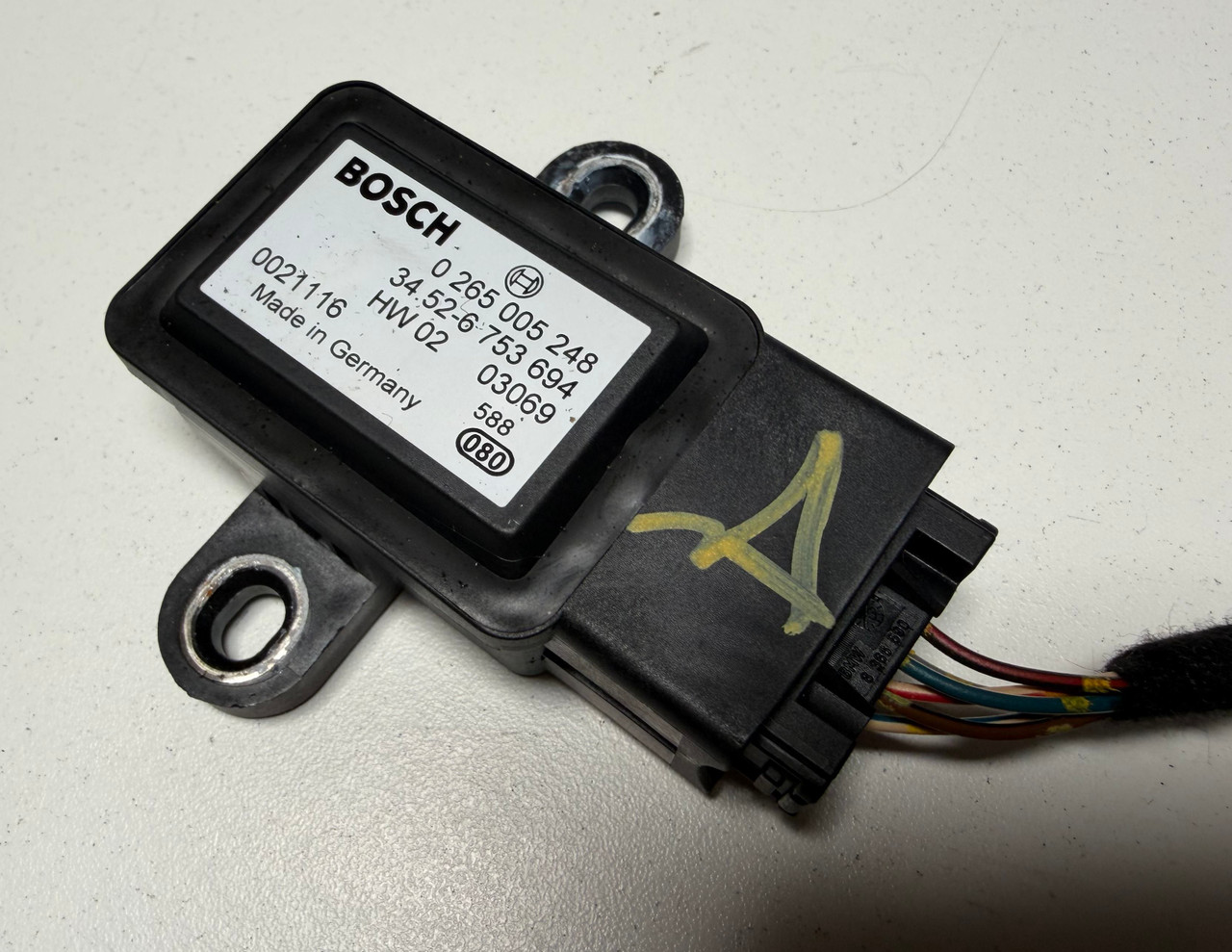 BMW YAW RATE ROTATIONAL SPEED SENSOR E39 M5 540i 530i 525i 6753694