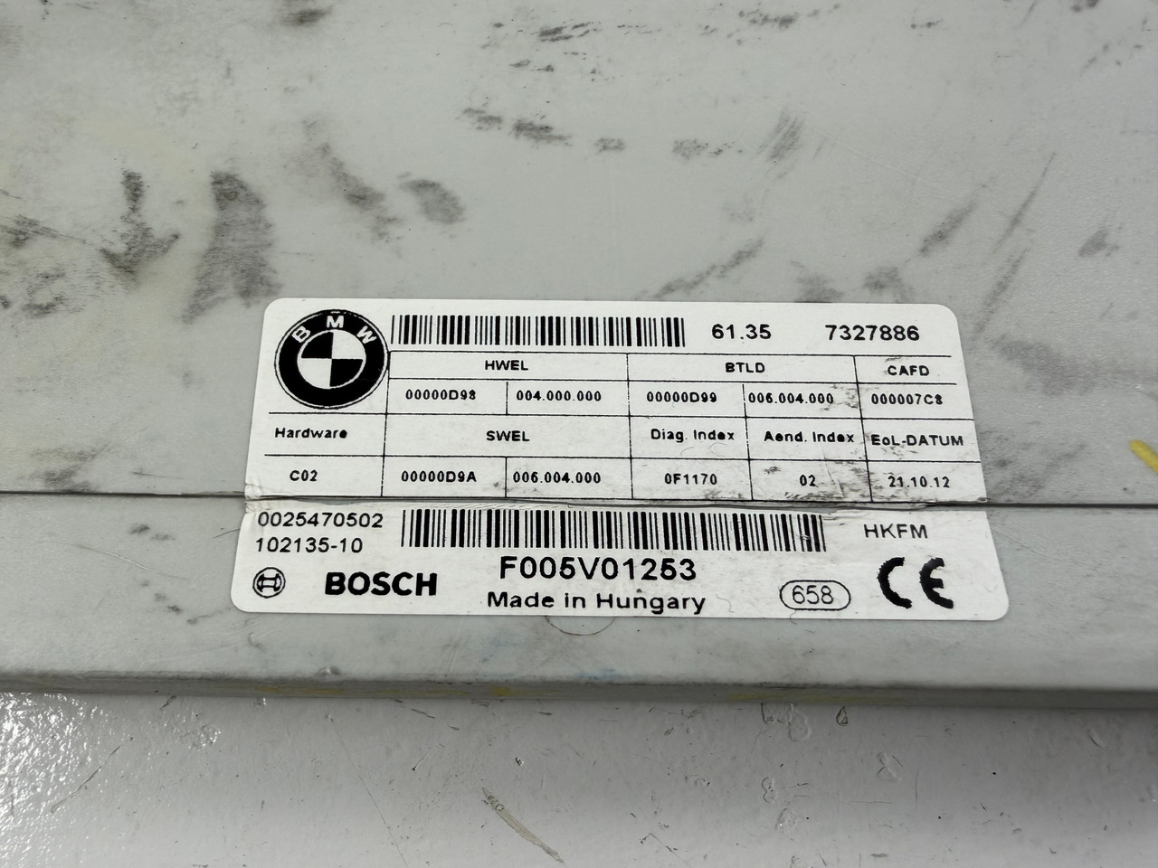 TRUNK TAILGATE FUNCTION CONTROL MODULE BMW F01 F10 X3 7327886