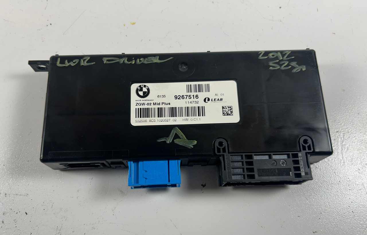 BMW F10 5-SERIES ZGW CENTRAL GATEWAY CONTROL MODULE 9267516