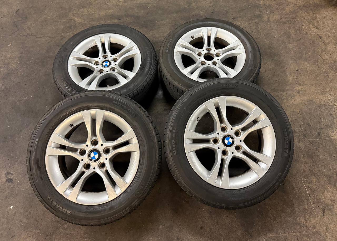 16" 5-SPOKE ALLOY RIMS W/ TIRES BMW E46 E90 E92 335i  328i 325i  6780907