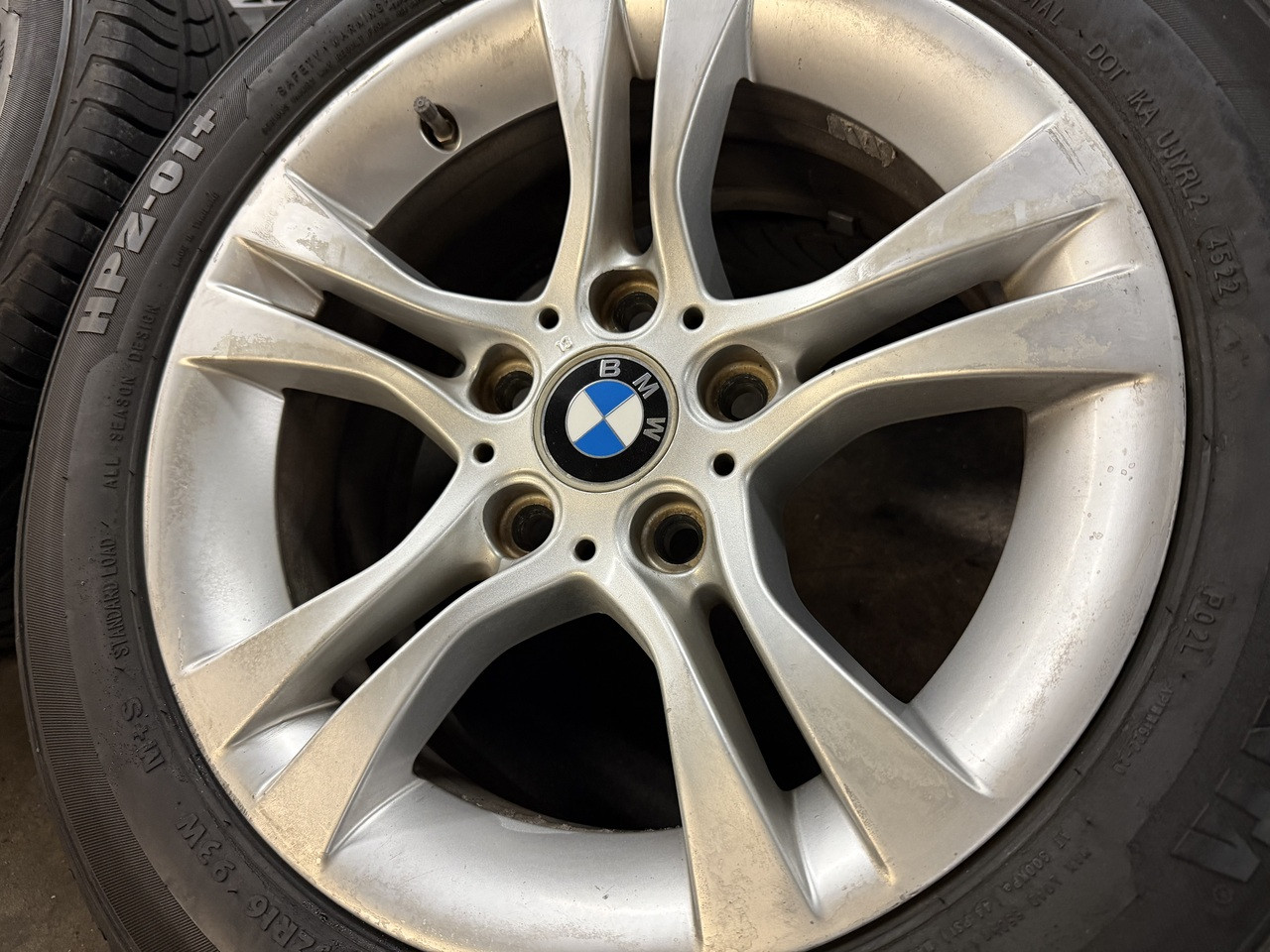 16" 5-SPOKE ALLOY RIMS W/ TIRES BMW E46 E90 E92 335i  328i 325i  6780907