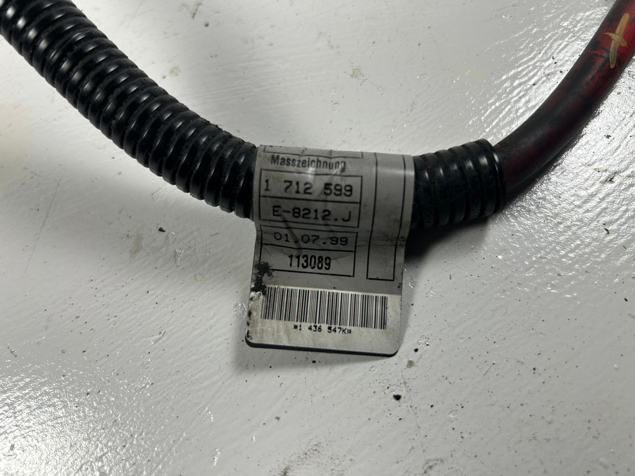 1999-00 BMW E46 3' ALTERNATOR STARTER POSITIVE CABLE 330 323 328 1712599