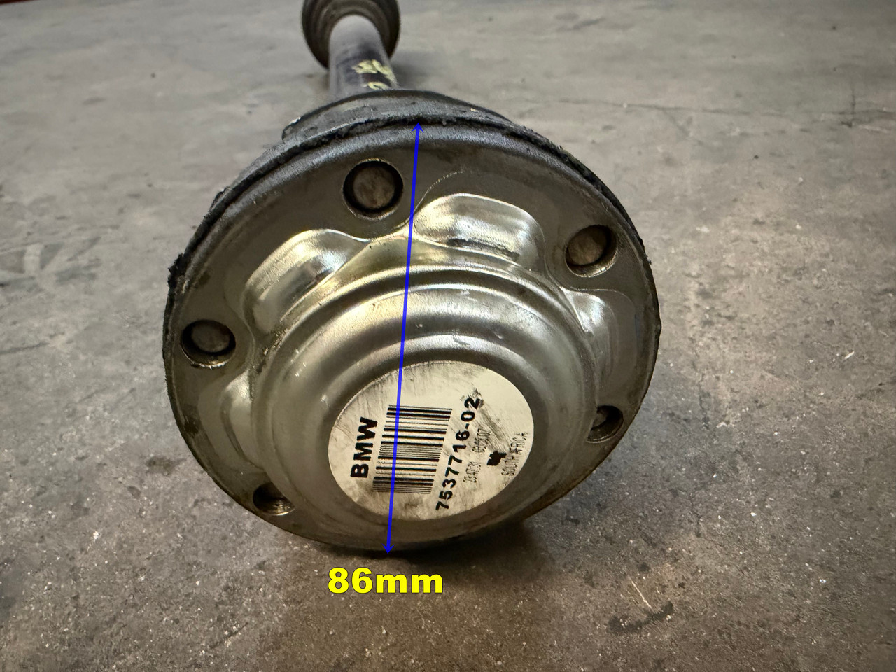 PASSENGER REAR OUTPUT SHAFT BMW E90 e92 328i 7537716