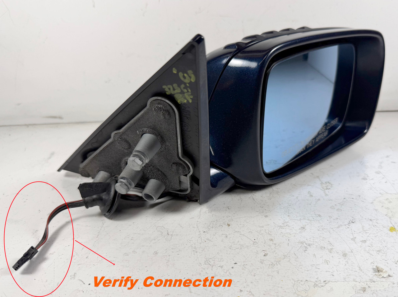 2003-05 BMW E46 330ci 325ci Passenger Door Side View Mirror 8247120