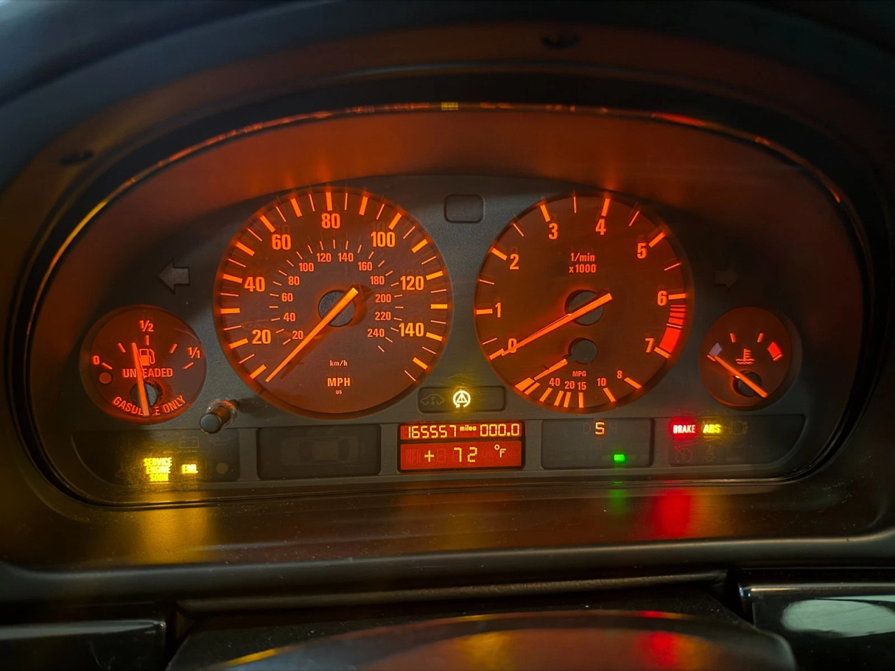 1999-00 BMW E39 528i CLUSTER SPEEDOMETER OEM 6903798