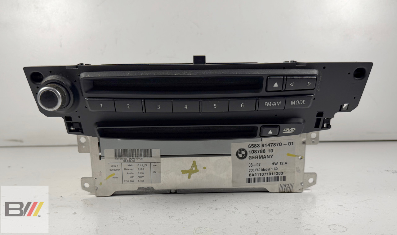 2008-10 BMW e60 550i 535i 530i DVD CD PLAYER CCC UNIT NAVIGATION 9147870