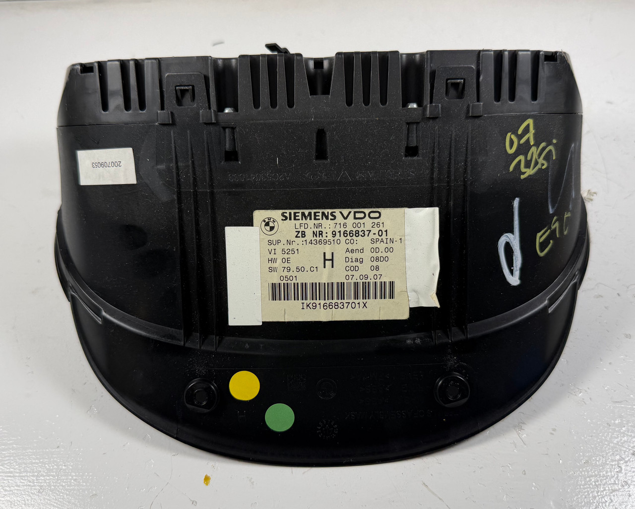 BMW E90 E92 330i 328i DASH SPEEDOMETER GAUGE CLUSTER 9166837