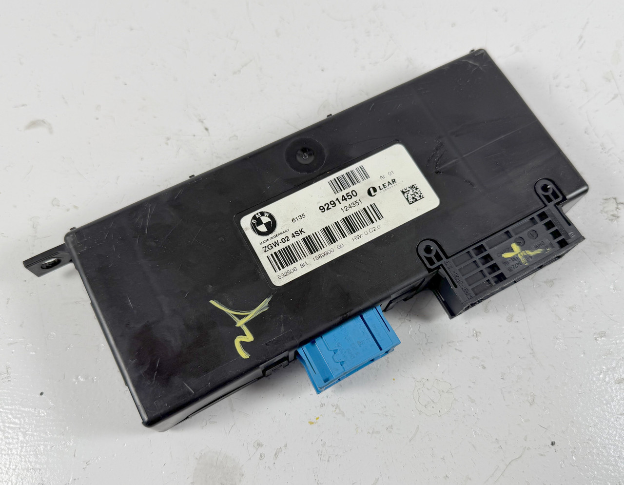 ZGW CENTRAL GATEWAY CONTROL MODULE BMW F10 535i 528i 9291450