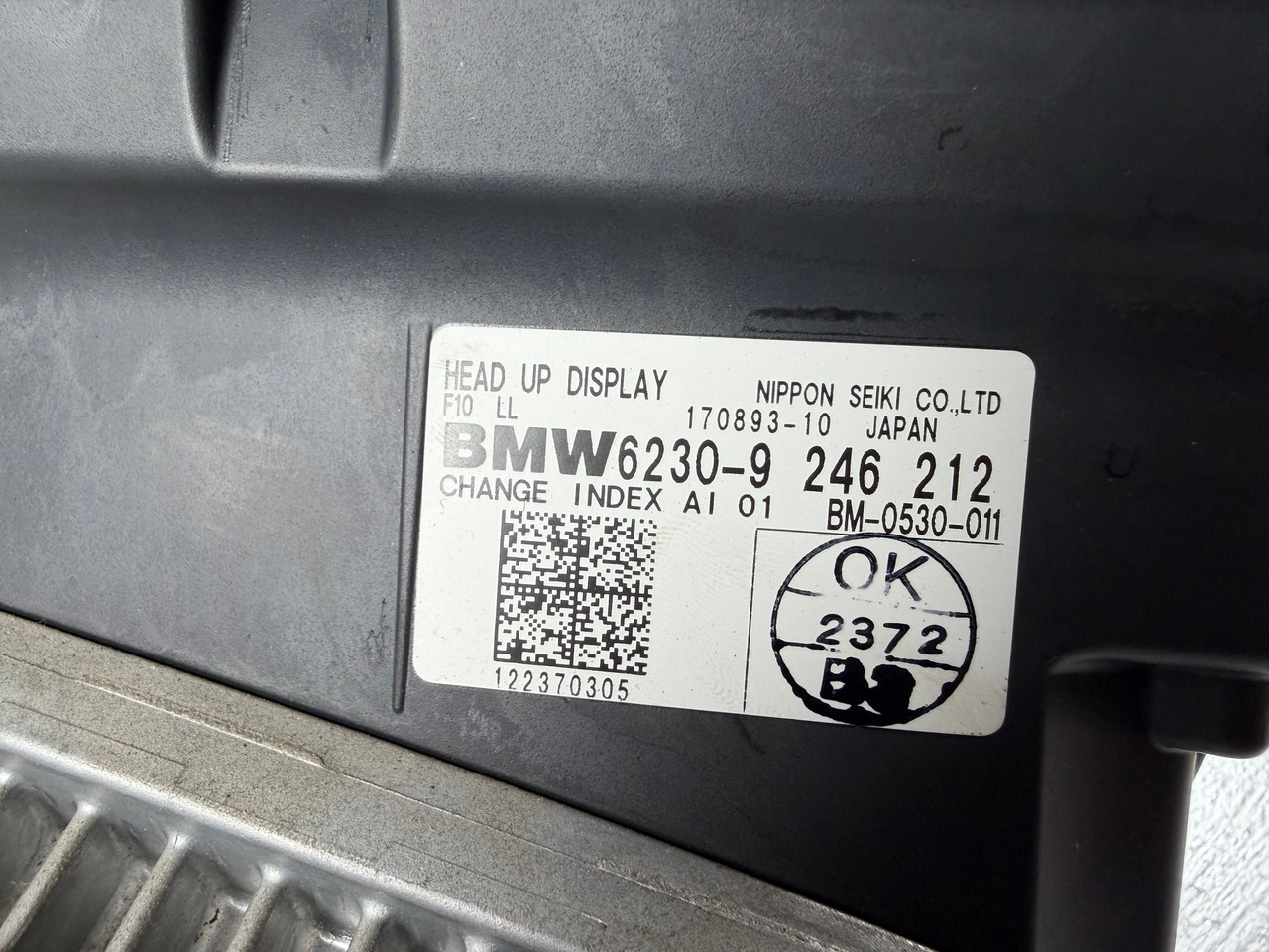 DASHBOARD HEADS UP DISPLAY PROJECTOR BMW F10 550i 535i 528i 9246212