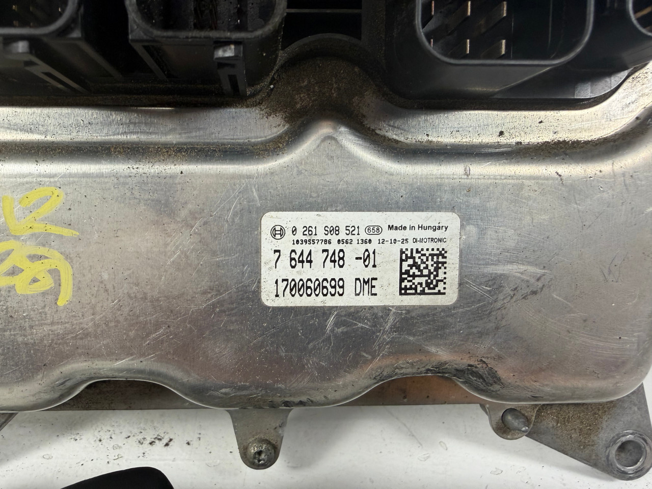 2011-12 BMW F10 528i N20 ENGINE DME CAS4 MODULE KEY FOB 7644748