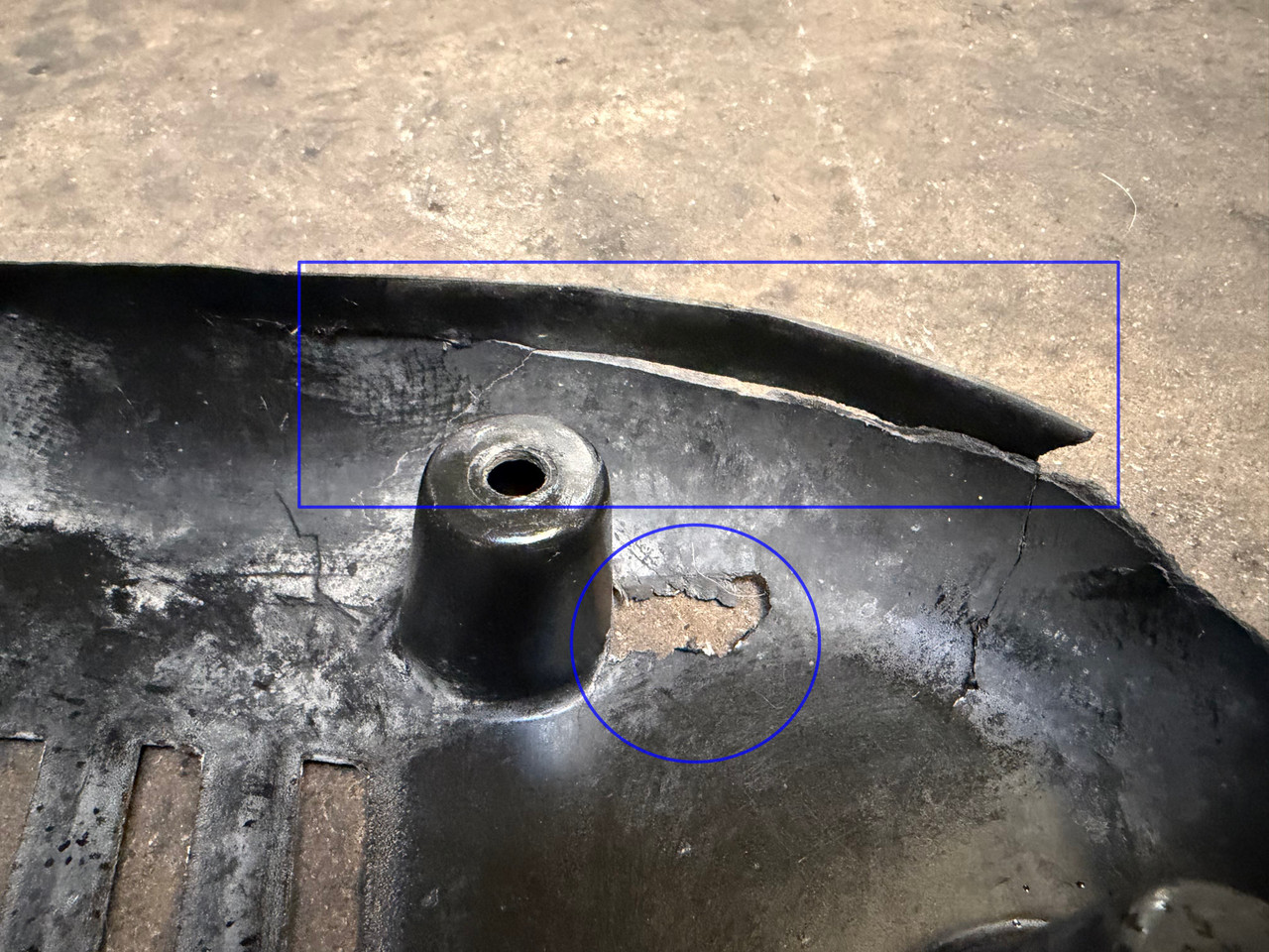 DRIVER FRONT WHEEL ARC LINER SPLASH GUARD BMW E39 M5 2498989