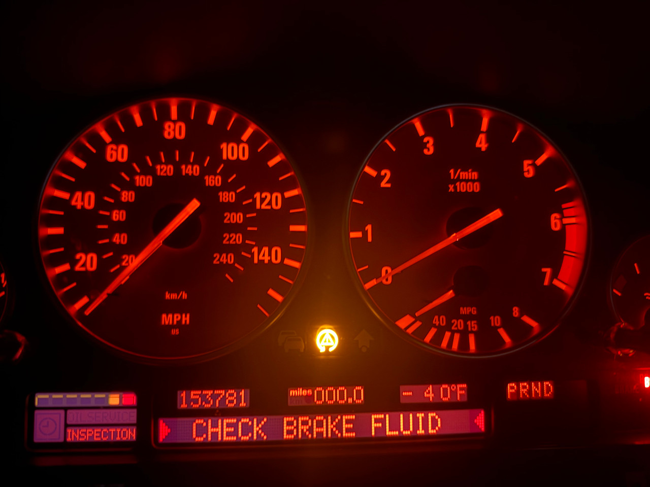 DASH GUAGE CLUSTER SPEEDOMETER BMW E39 540i 530i 6942198