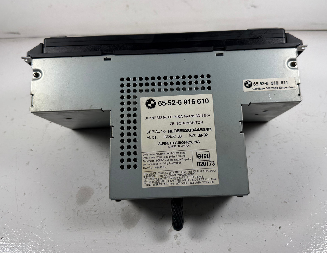 BMW e39 M5 540i 530i e38 740 RADIO CASSETTE NAVI DISPLAY MONITOR  6923879