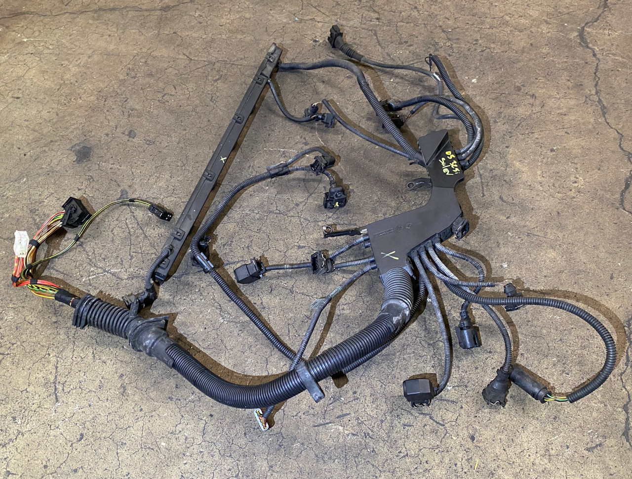 2003-05 BMW E46 M56 325i SULEV ENGINE WIRING HARNESS LOOM 7528595
