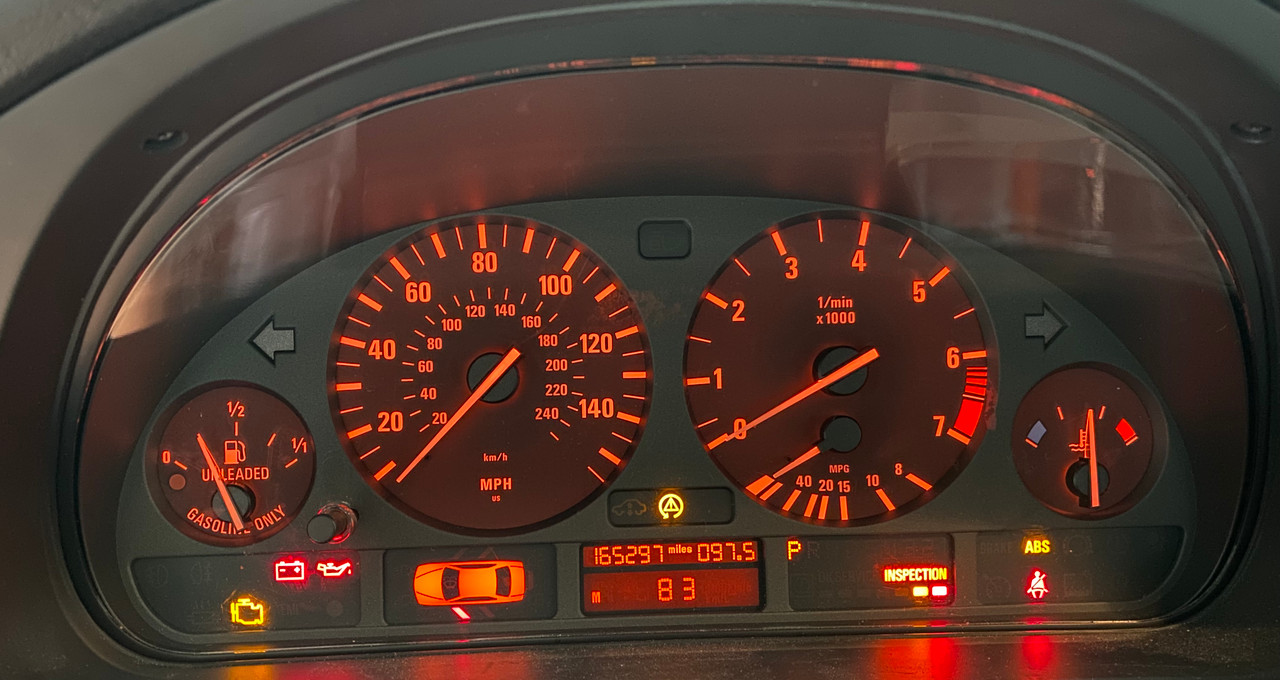 BMW E39 5SERIES DASH GAUGE CLUSTER SPEEDOMETER