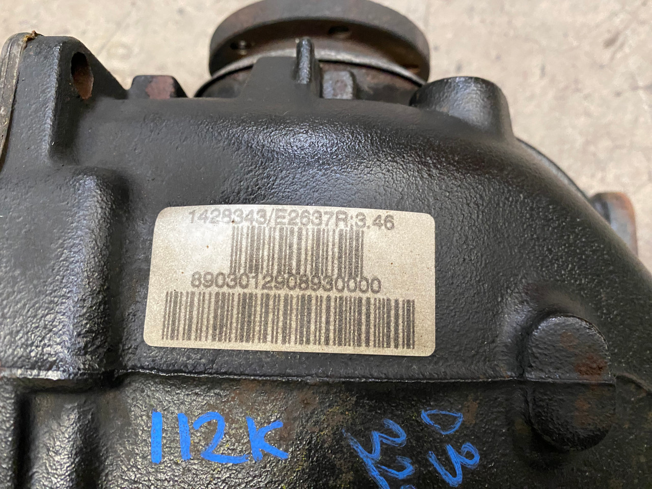 BMW E46 325 323 OPEN REAR DIFFERENTIAL AXLE CARRIER 3.46 GEAR 1428343