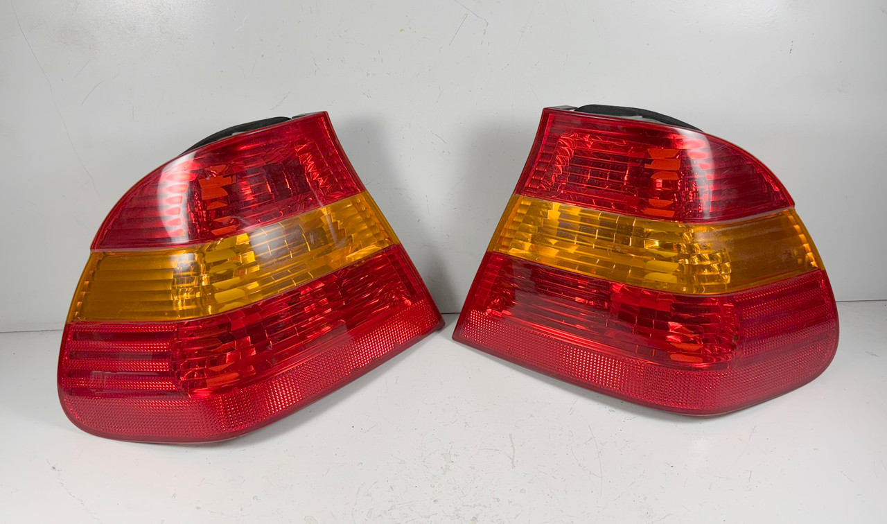 PAIR BRAKE TAIL LIGHTS LAMPS 2002-05 BMW E46 330i 325i SEDAN  6946533