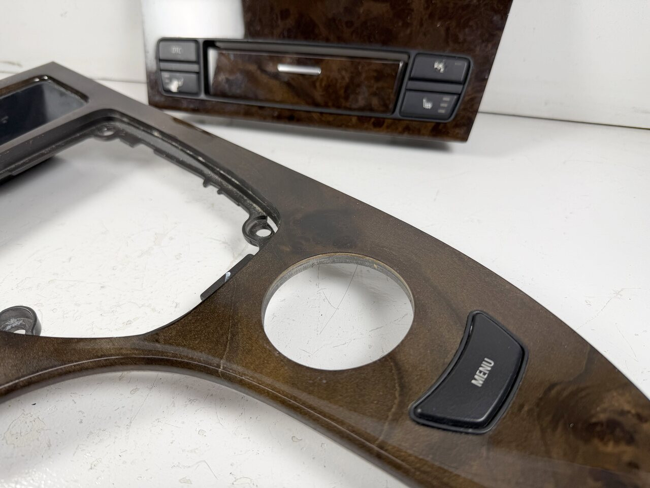 CENTER CONSOLE SHIFT WOOD PLATE BMW E90 335i 328i