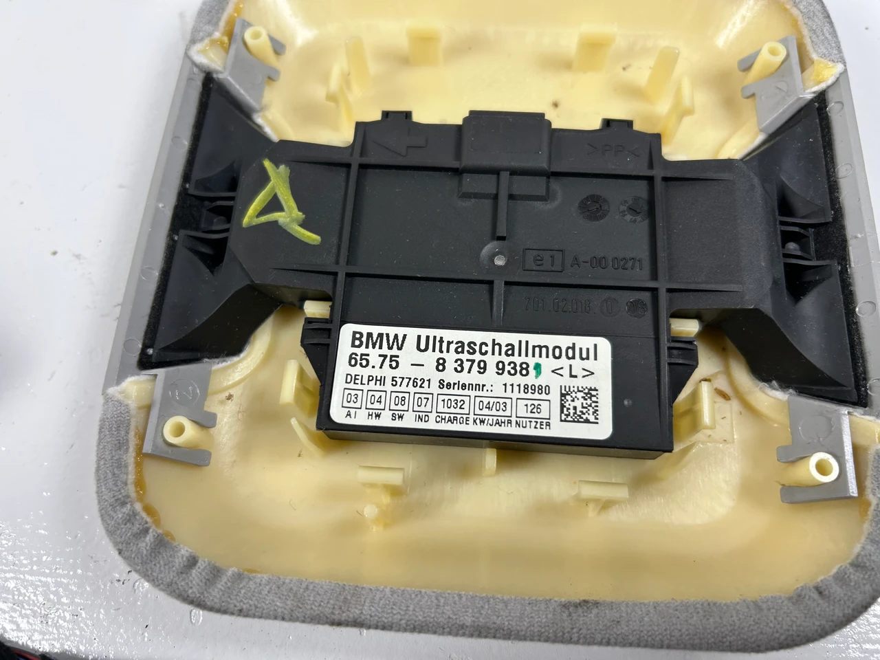 BMW E39 5' E46 3' ALARM SIREN ULTRA SONIC INCLINATION SENSOR 8379938