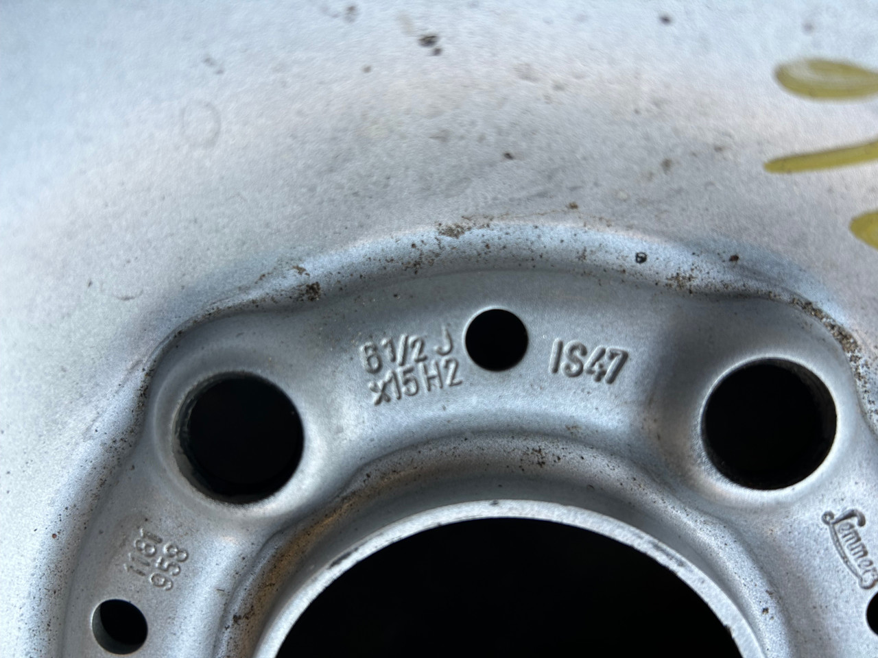 6.5 x 15" STEEL SPARE RIM WHEEL BMW E36 328i 325i 318i 1181958