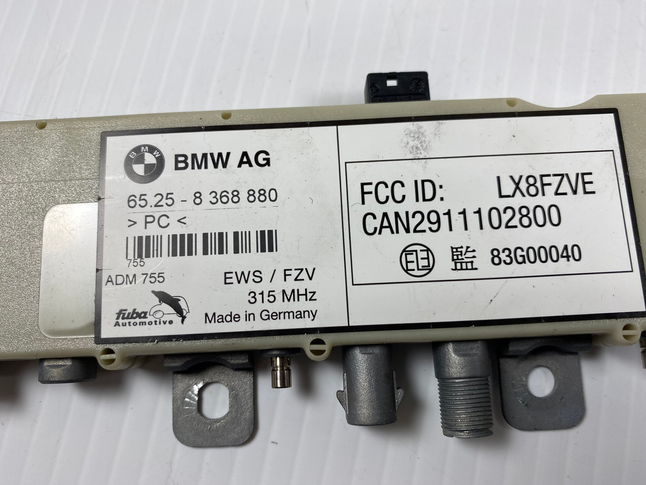 BMW E39 540i 528i 525i WAGON EWS/FZV AMPLIFIER TRAP CIRCUIT 8368880