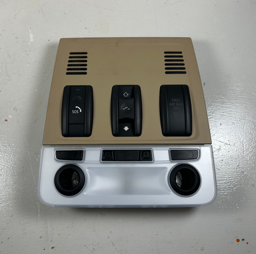 2007-11 BMW e90 e92 335i 328i UPPER HEADLINER DOME LAMP SOS SWITCH 9209580