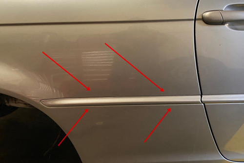 BMW E46 330ci 325ci 323ci Passenger Rear Quarter Panel Impact Trim 7001046