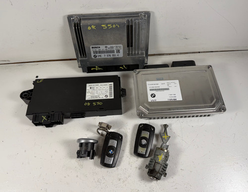 2008 BMW E60 550i N62 Engine DME CAS 3 ECU 7576551