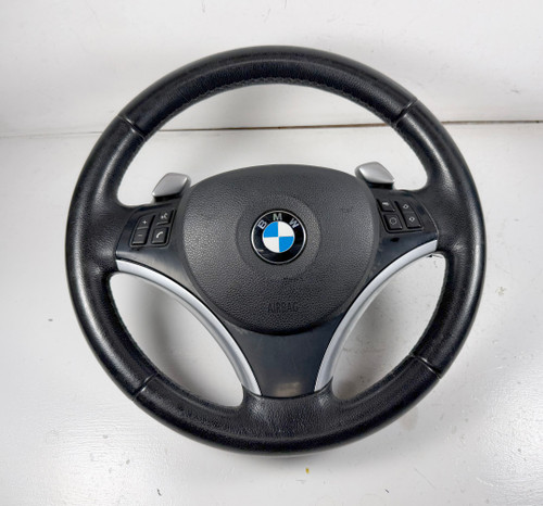 THREE SPOKE STEERING WHEEL w/ PADDLES 2006-08 BMW E90 E92 335i 328i