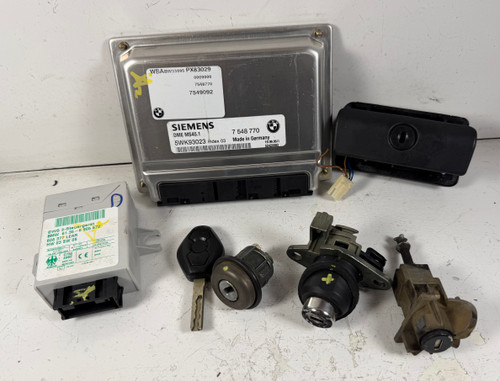 2003-05 BMW E46 325 Engine Computer DME Kit EWS Tumbler 7548770